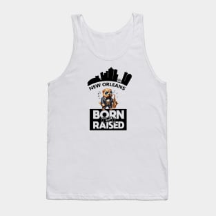 Jazz Shar Pei New Orleans Born And Raised Tank Top